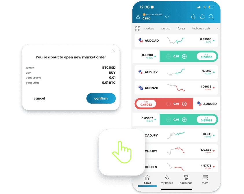 Trade quick - with just a single slide