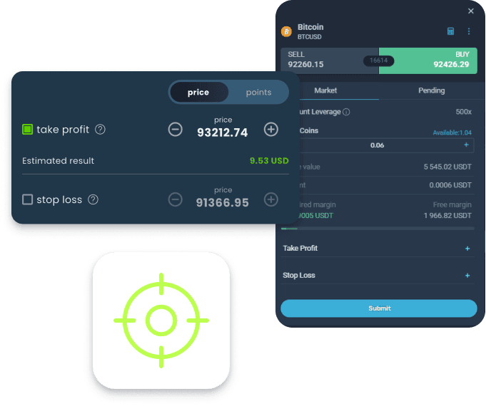 Take profit and stop loss orders